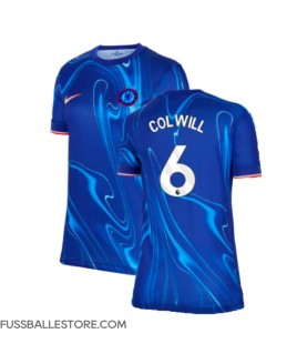 Günstige Chelsea Levi Colwill #6 Heimtrikot Damen 2024-25 Kurzarm